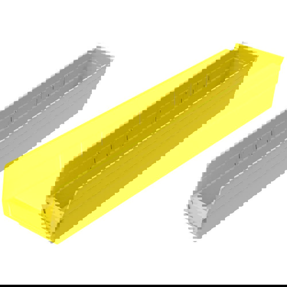 Plastic Hopper Shelf Bin: Yellow